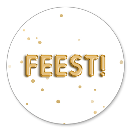 Feest folieballon confetti